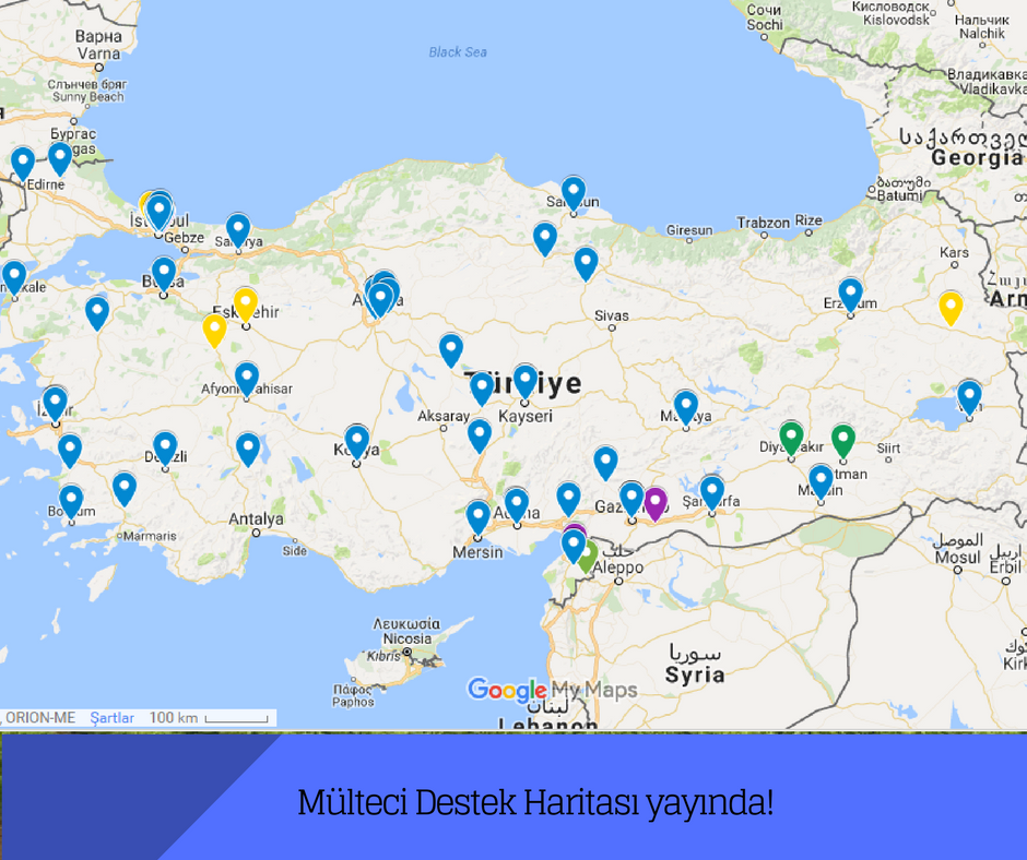 Mülteci Destek Haritası yayında!