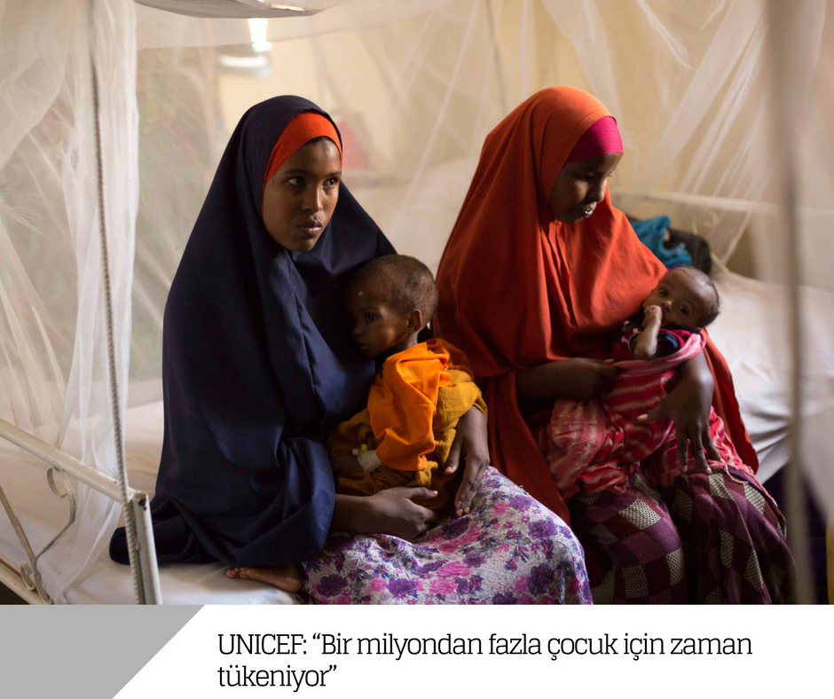 UNICEF: “Bir milyondan fazla çocuk için zaman tükeniyor”