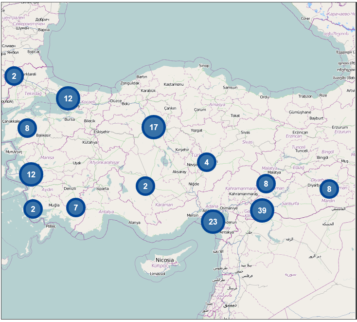 Avrupa Komisyonu, Türkiye’de Mültecilere En Çok Destek Sağlanan Bölgeleri Gösteren İnteraktif Bir Harita Yayımladı