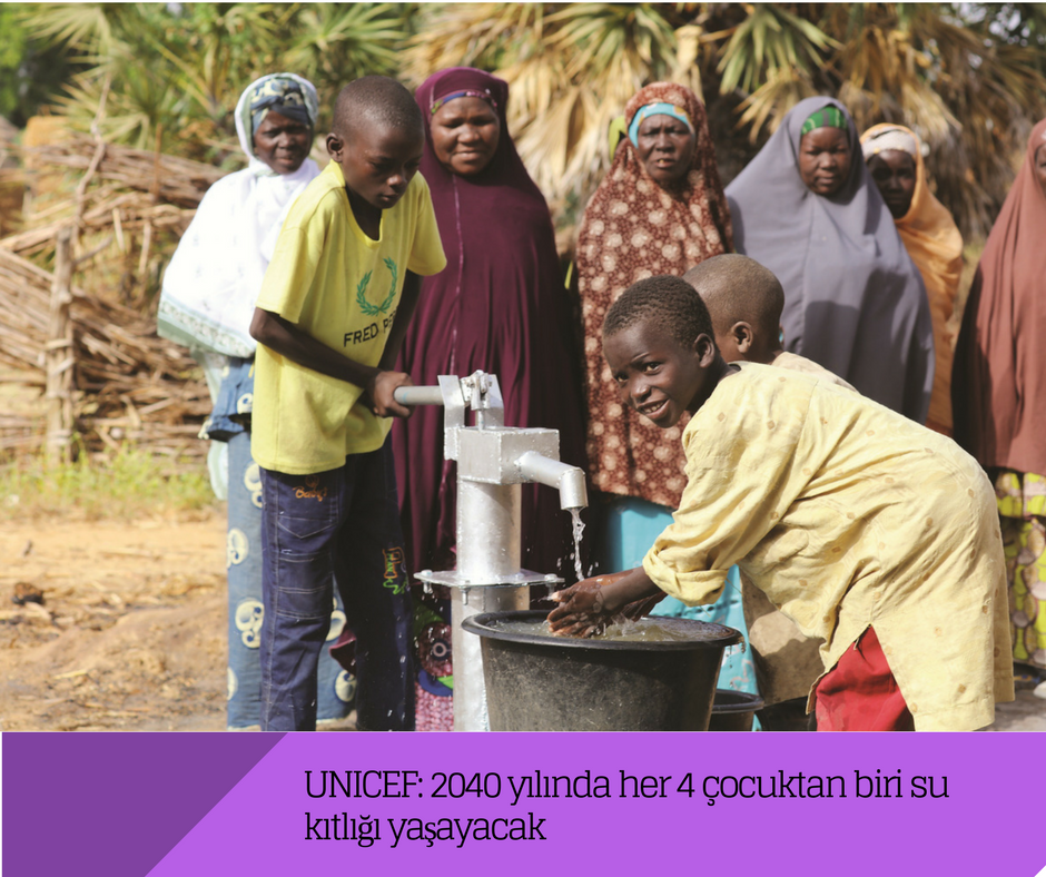 UNICEF: 2040 yılında her 4 çocuktan biri su kıtlığı yaşayacak