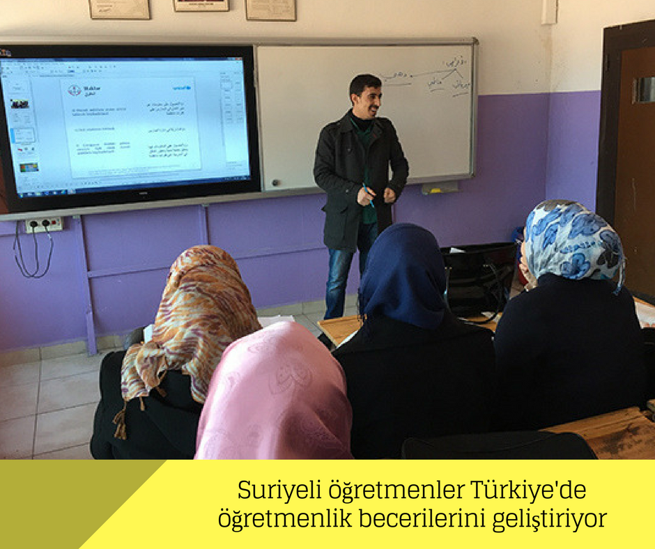 Suriyeli öğretmenler Türkiye’de öğretmenlik becerilerini geliştiriyor