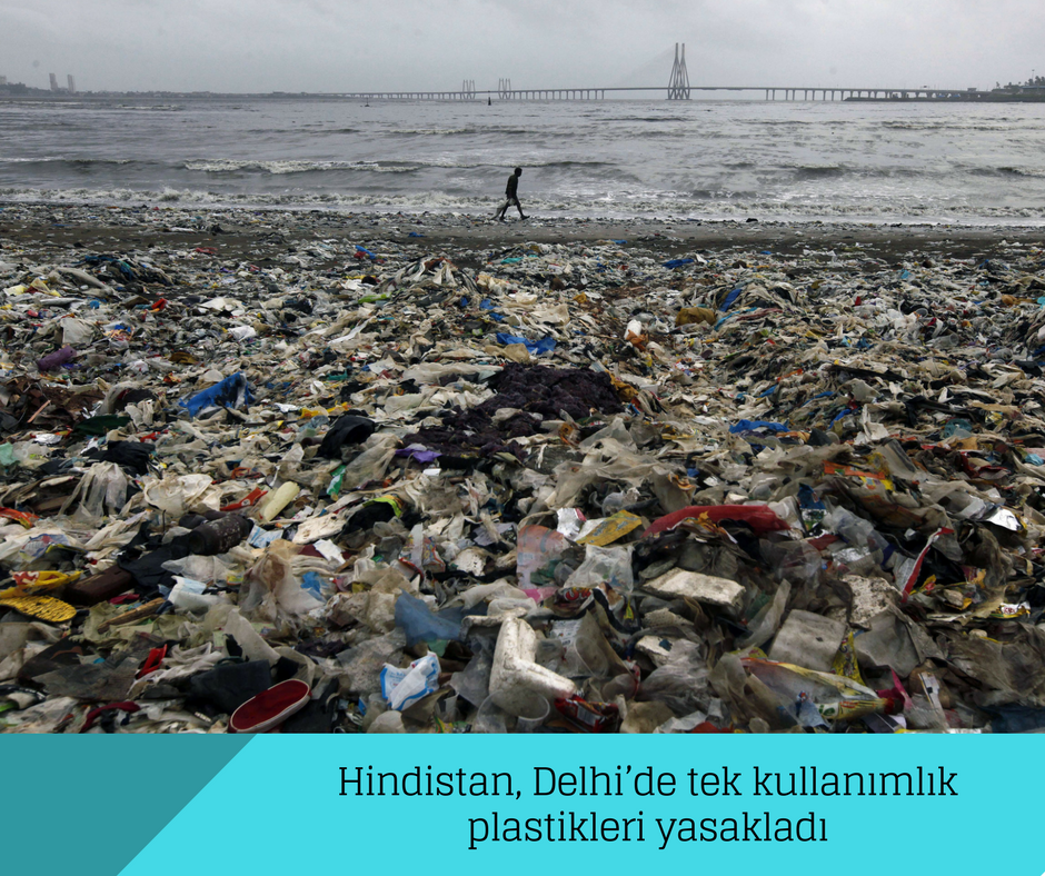 Hindistan, Delhi’de tek kullanımlık plastikleri yasakladı