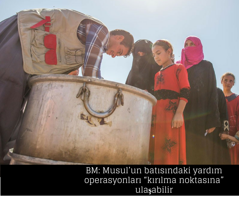 BM: Musul’un batısındaki yardım operasyonları “kırılma noktasına” ulaşabilir