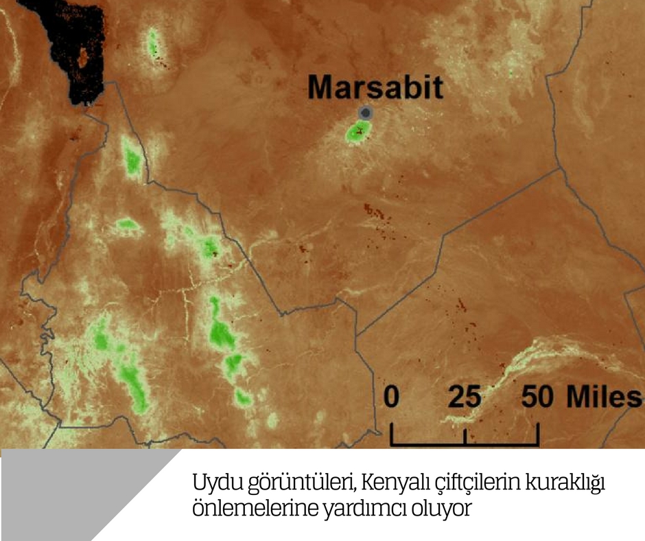 Uydu görüntüleri, Kenyalı çiftçilerin kuraklığı önlemelerine yardımcı oluyor