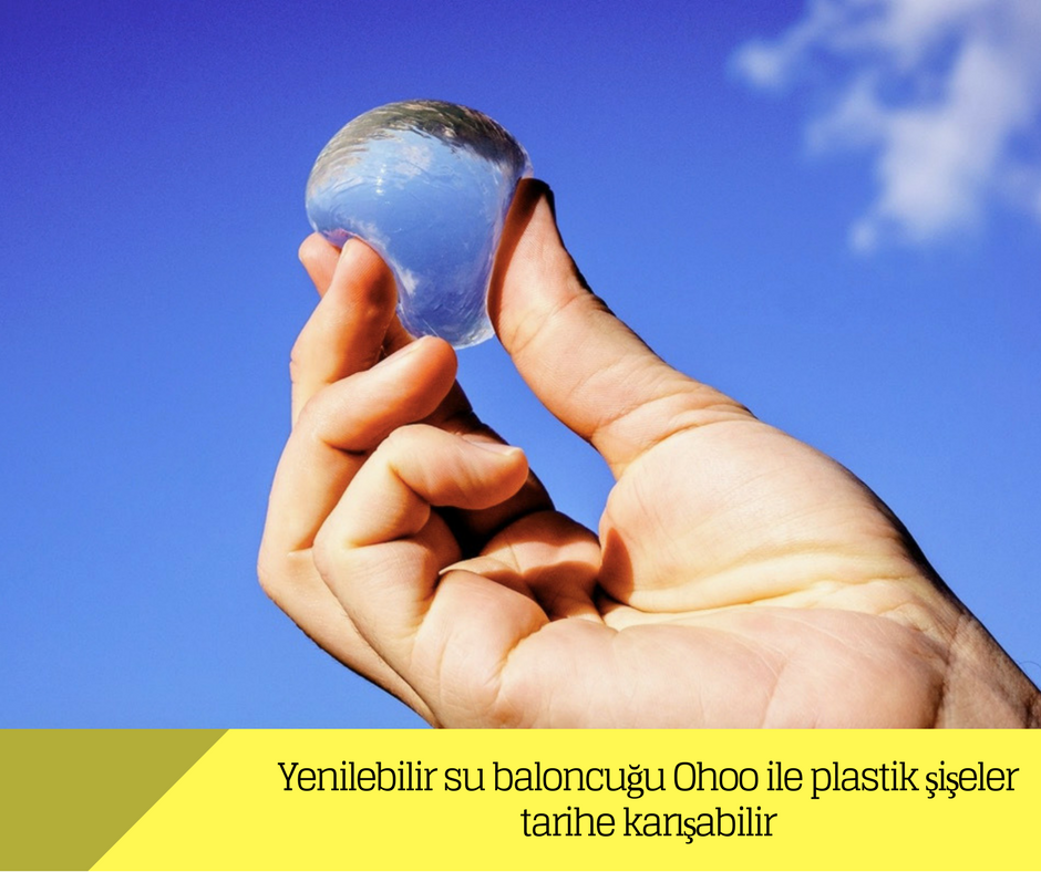 Yenilebilir su baloncuğu Ohoo ile plastik şişeler tarihe karışabilir