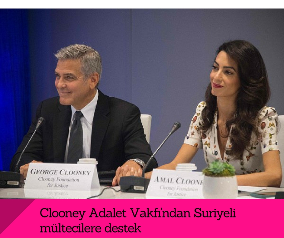Clooney Adalet Vakfı’ndan Suriyeli mültecilere destek