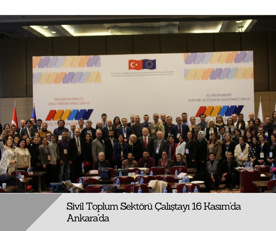 Sivil Toplum Sektörü Çalıştayı 16 Kasım’da Ankara’da