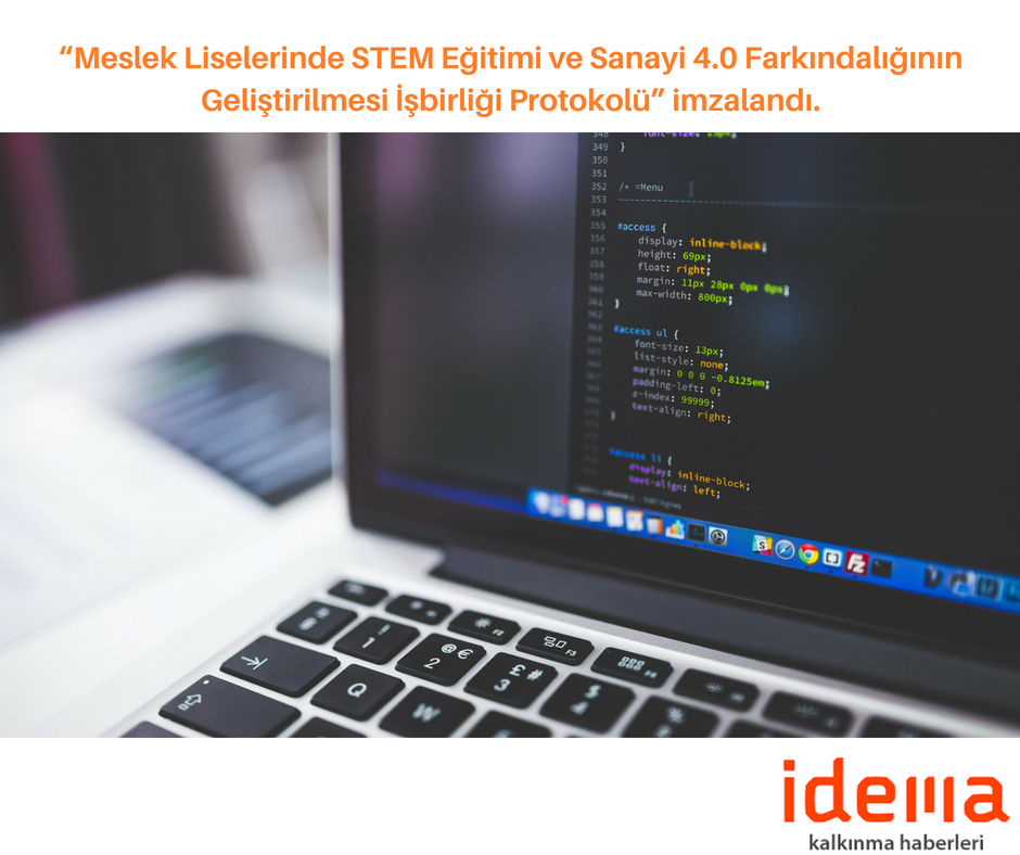 “Meslek Liselerinde STEM Eğitimi ve Sanayi 4.0 Farkındalığının Geliştirilmesi İşbirliği Protokolü” imzalandı
