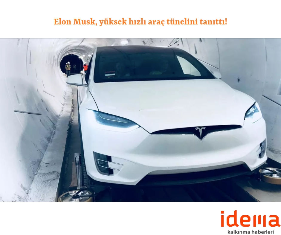 Elon Musk, yüksek hızlı araç tünelini tanıttı!