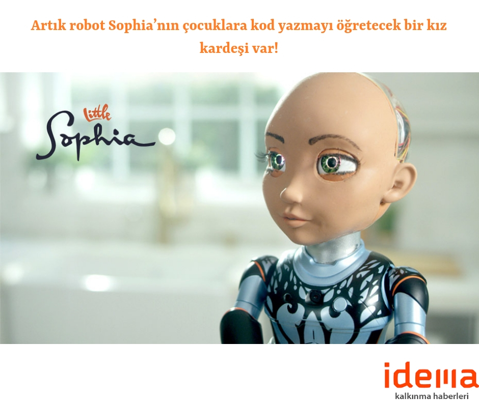 Artık robot Sophia’nın çocuklara kod yazmayı öğretecek bir kız kardeşi var!