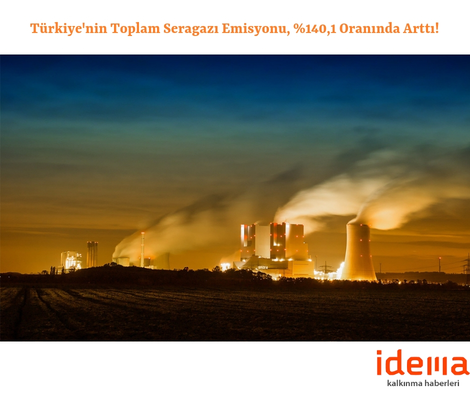 Türkiye’nin Toplam Seragazı Emisyonu, %140,1 Oranında Arttı!