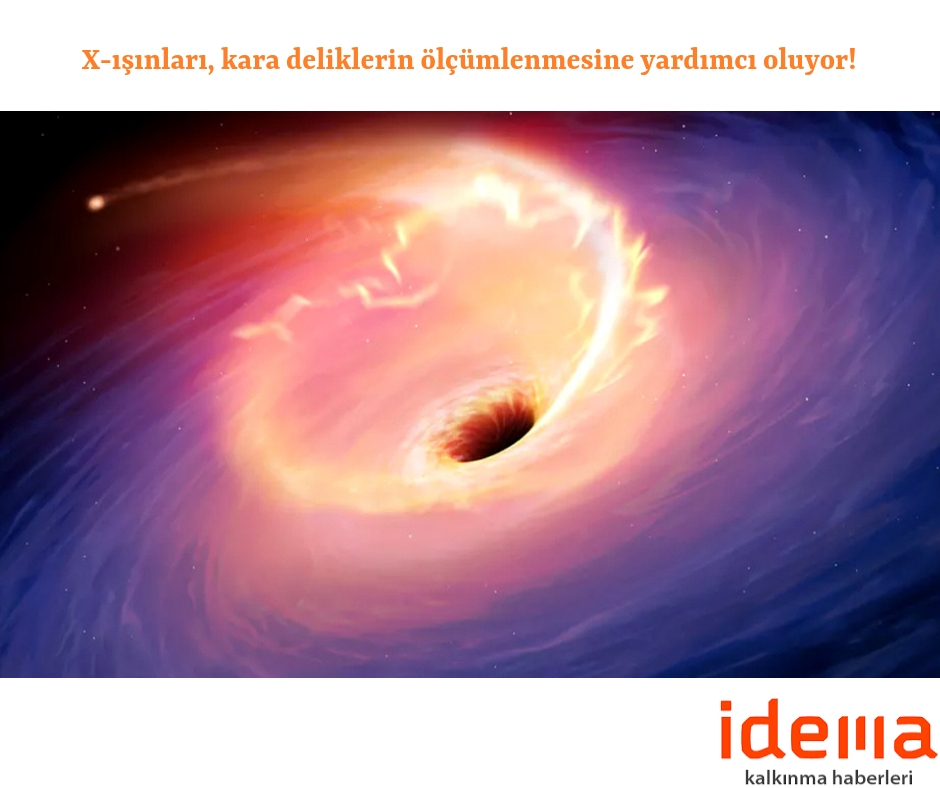 X-ışınları, kara deliklerin ölçümlenmesine yardımcı oluyor!