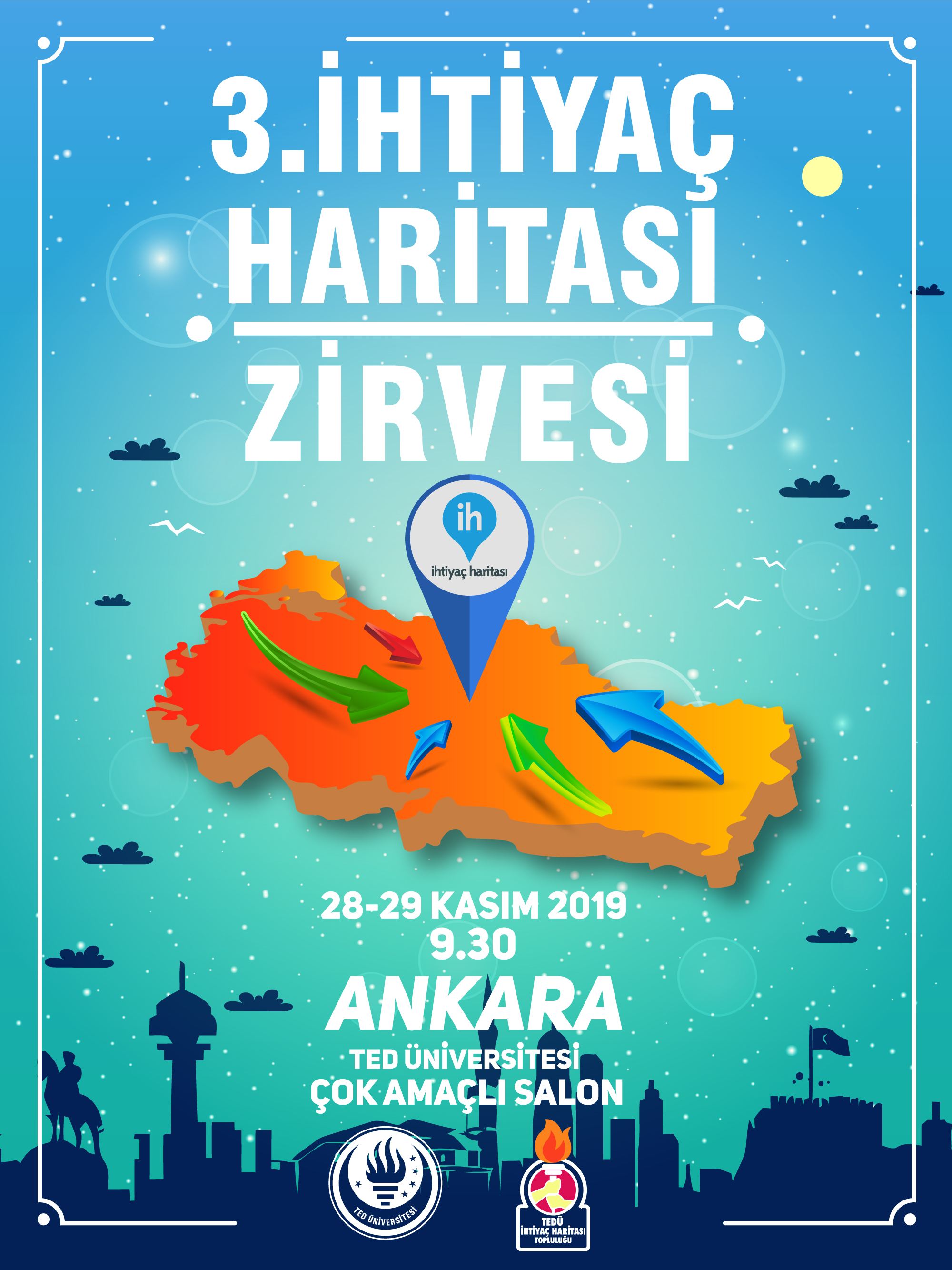 İhtiyaç Haritası Zirvesi, 28-29 Kasım tarihleri arasında Ankara’da gerçekleşecek!