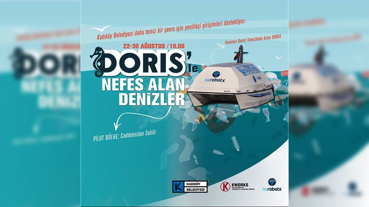 İnsansız Deniz Temizleme Aracı Doris 22 Ağustos’ta Kadıköy’de Göreve Başlıyor!