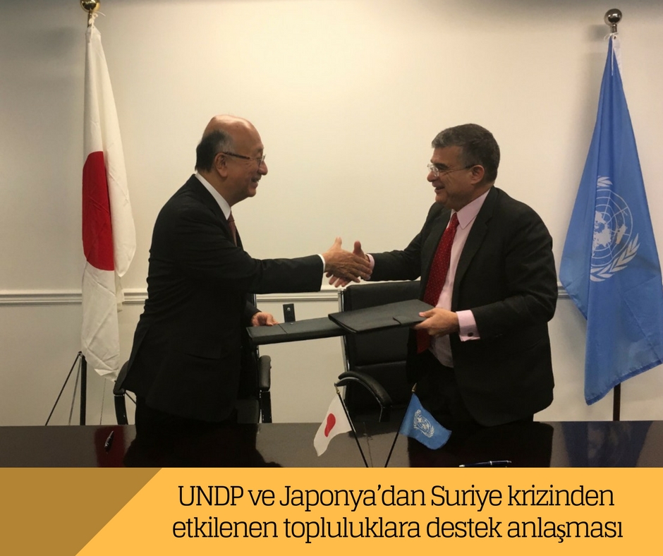UNDP ve Japonya’dan Suriye krizinden etkilenen topluluklara destek anlaşması
