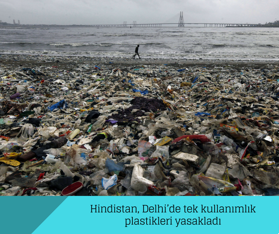 Hindistan, Delhi’de tek kullanımlık plastikleri yasakladı Hindistan, Delhi’de tek kullanımlık plastikleri yasakladı