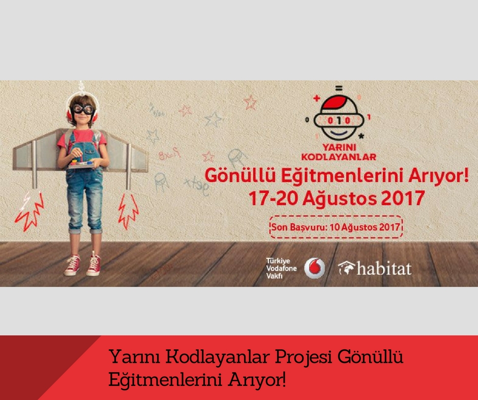 Yarını Kodlayanlar Projesi Gönüllü Eğitmenlerini Arıyor!