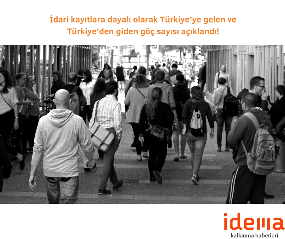 İdari kayıtlara dayalı olarak Türkiye’ye gelen ve Türkiye’den giden göç sayısı açıklandı!
